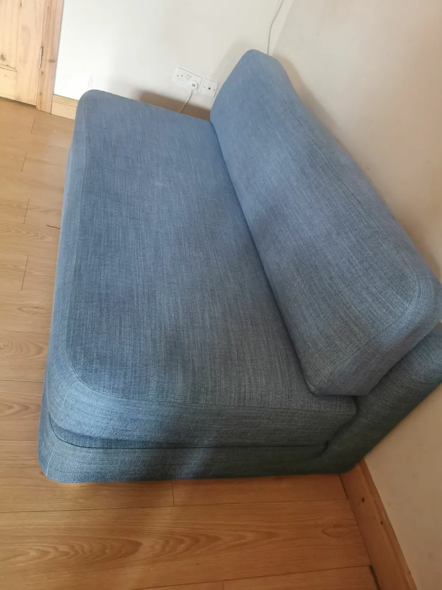 Comfortable sofa bed Denim - Image 2