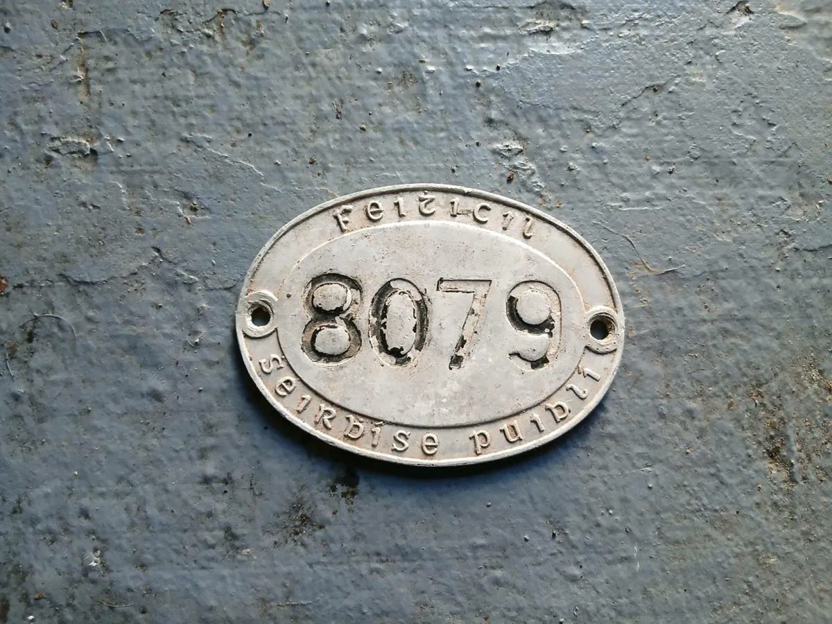 Vintage Irish Taxi Plate Number - Image 2