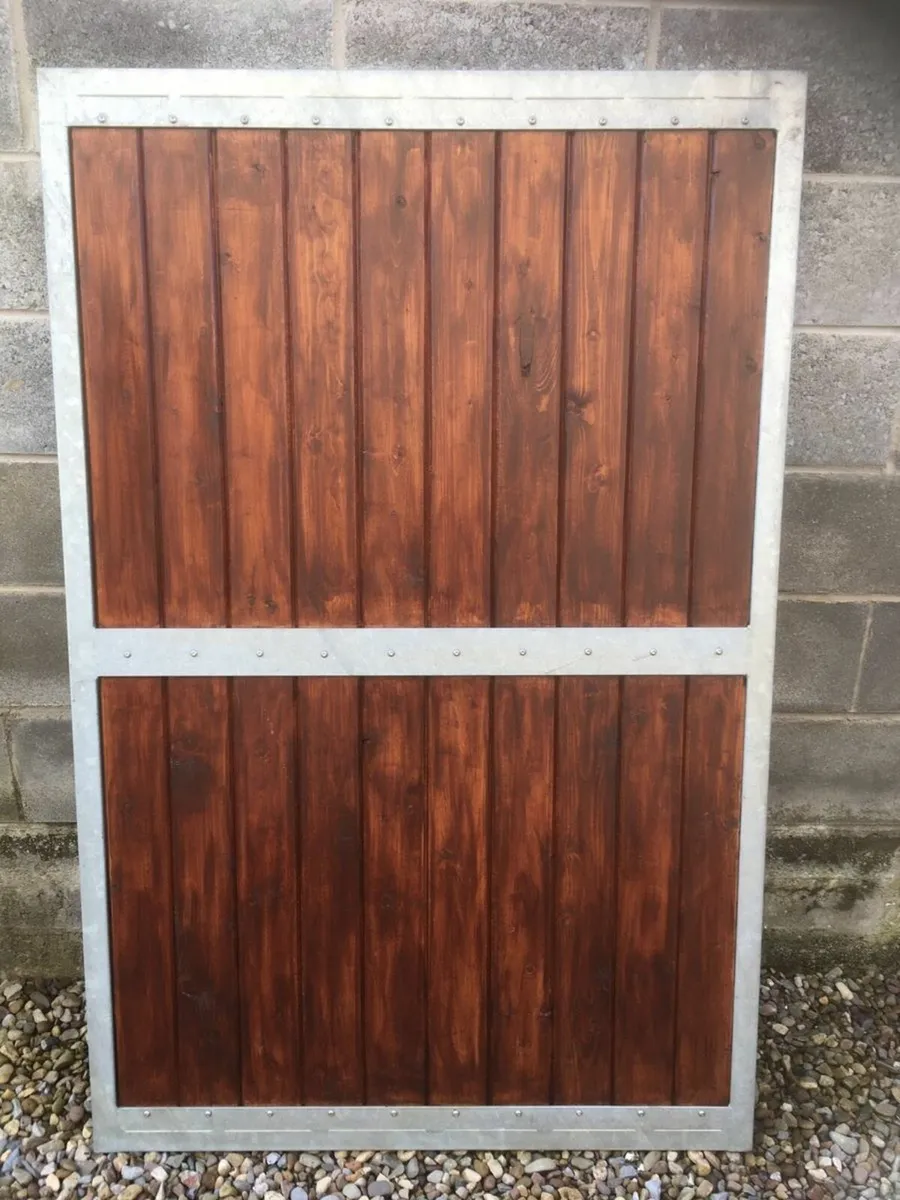 Galvanised Iron Framed Set of Gates, New Condition - Image 2