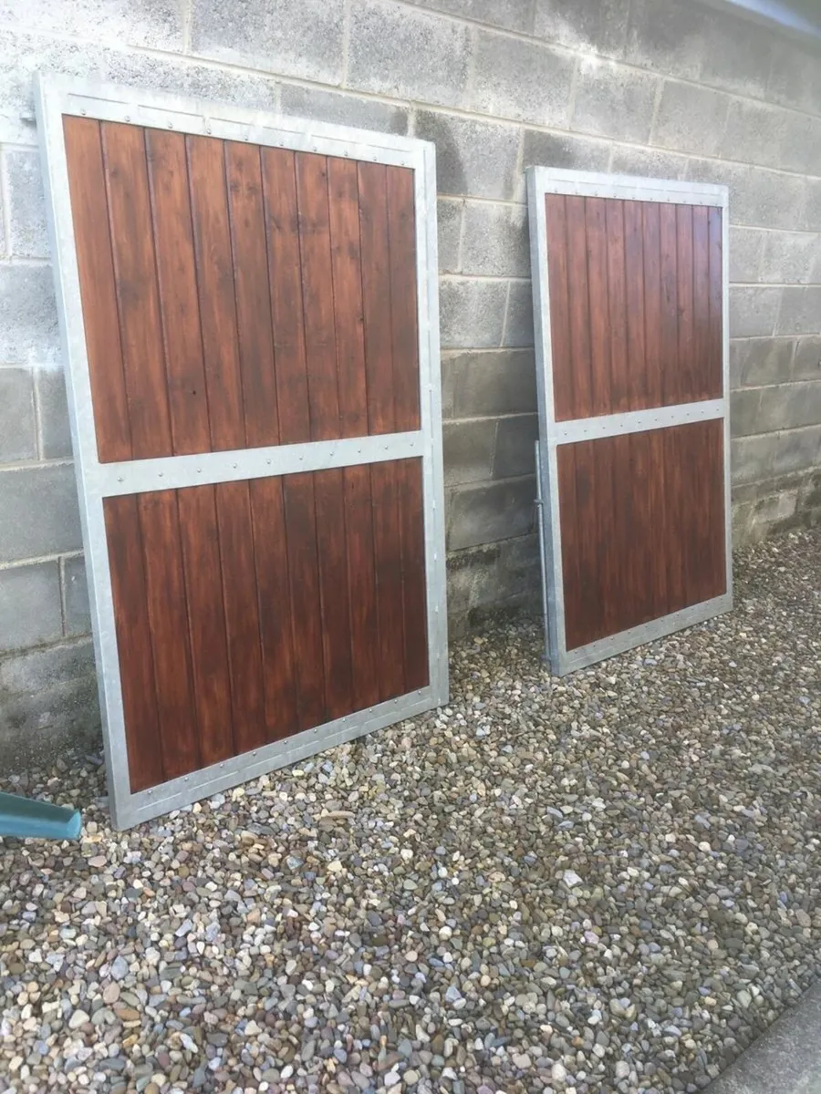 Galvanised Iron Framed Set of Gates, New Condition - Image 4