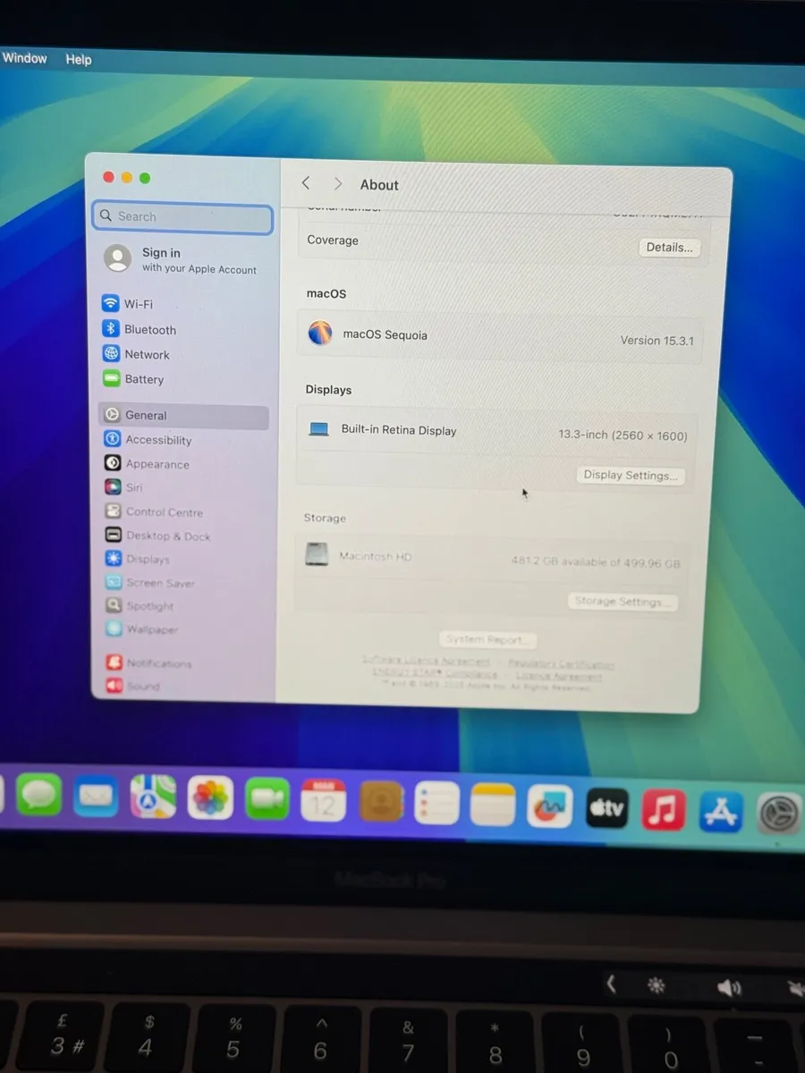 MacBook Pro 13" 2020 i5/16GB/512SSD/795c - Image 3