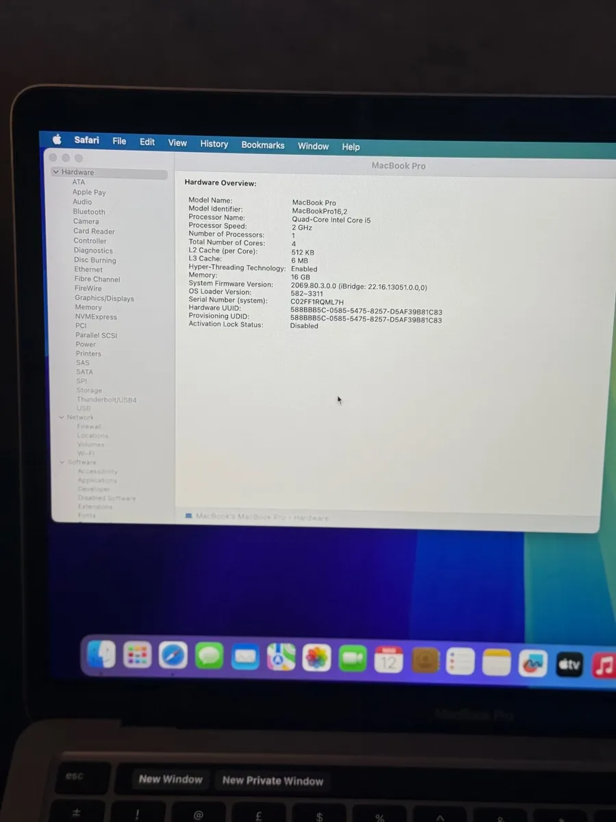 MacBook Pro 13" 2020 i5/16GB/512SSD/795c - Image 4