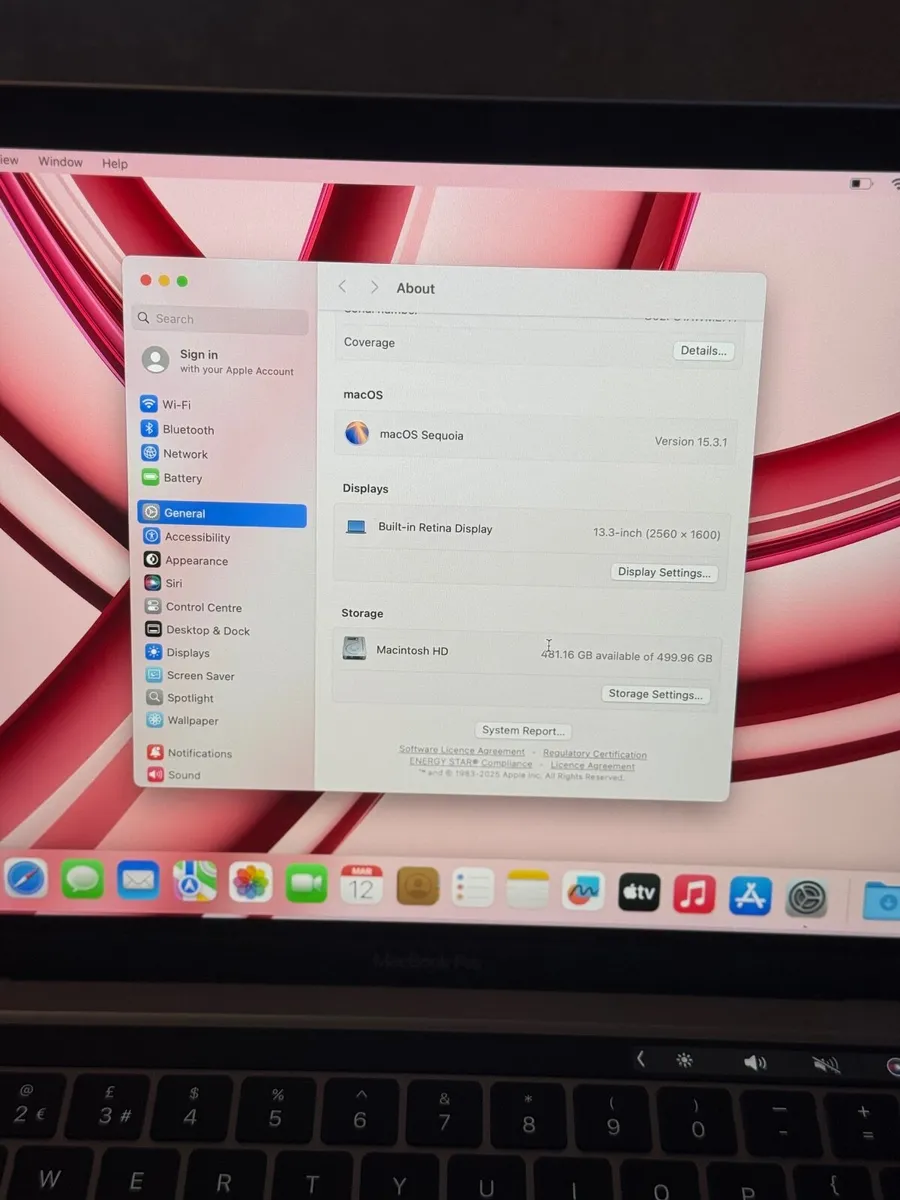 MacBook Pro 13" 2020 i5/16GB/512SSD/316c - Image 3
