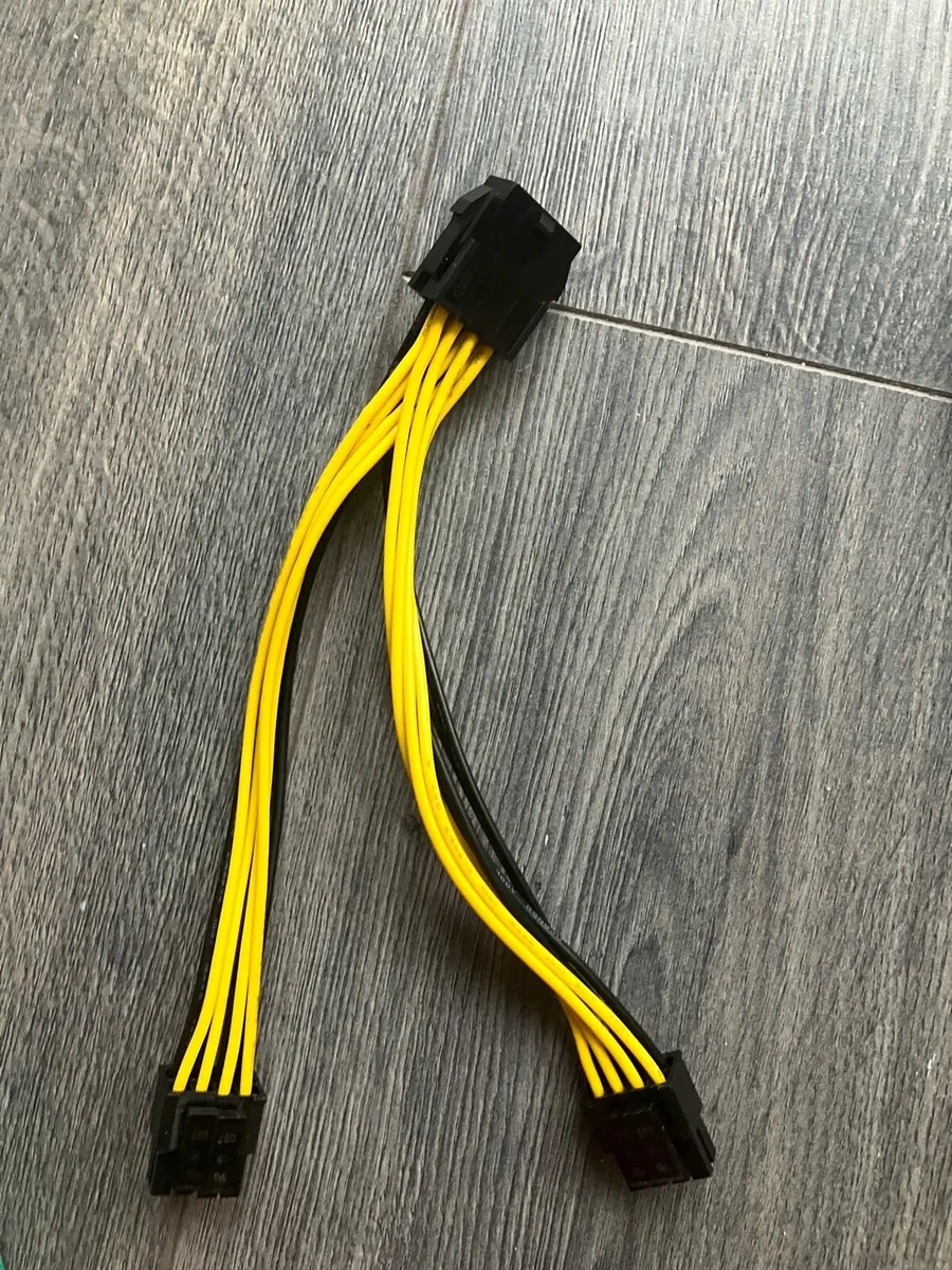 8Pin Pcie To Dual 8Pin Male Video Card Power Cable