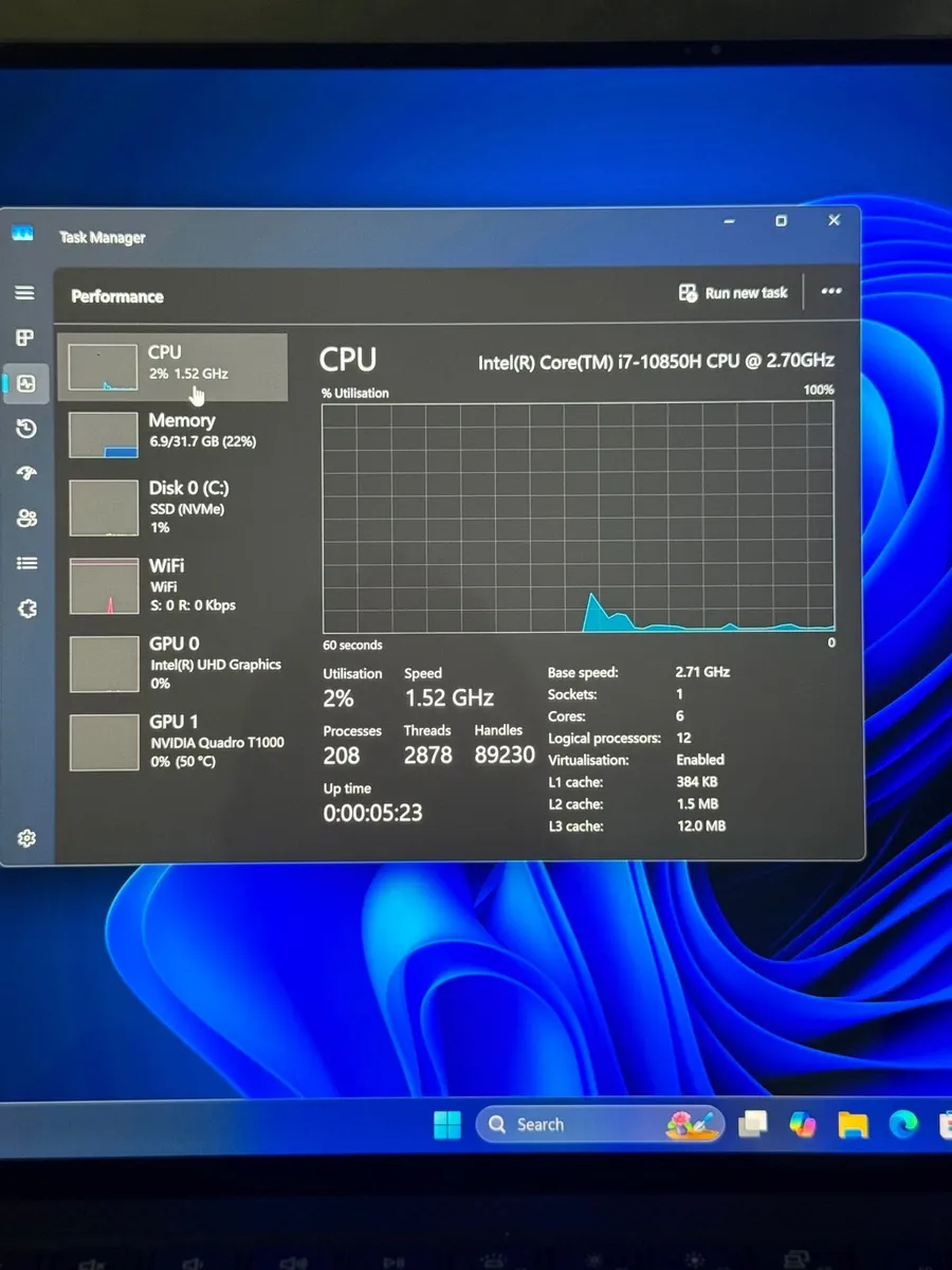 Dell Precision 5550 Laptop i7/32GB/1TBSSD/UHD/Nvid - Image 3