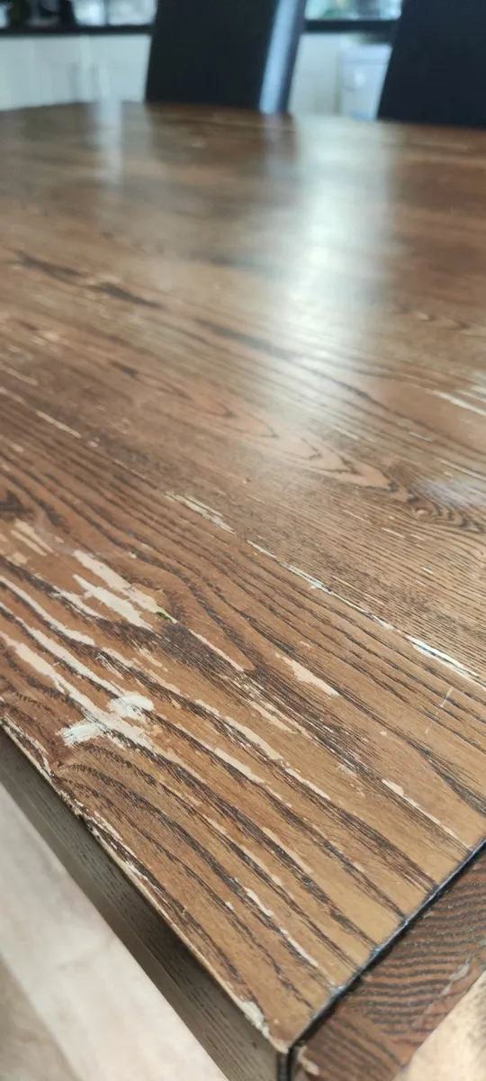Dining table +5 leather chairs - Image 2