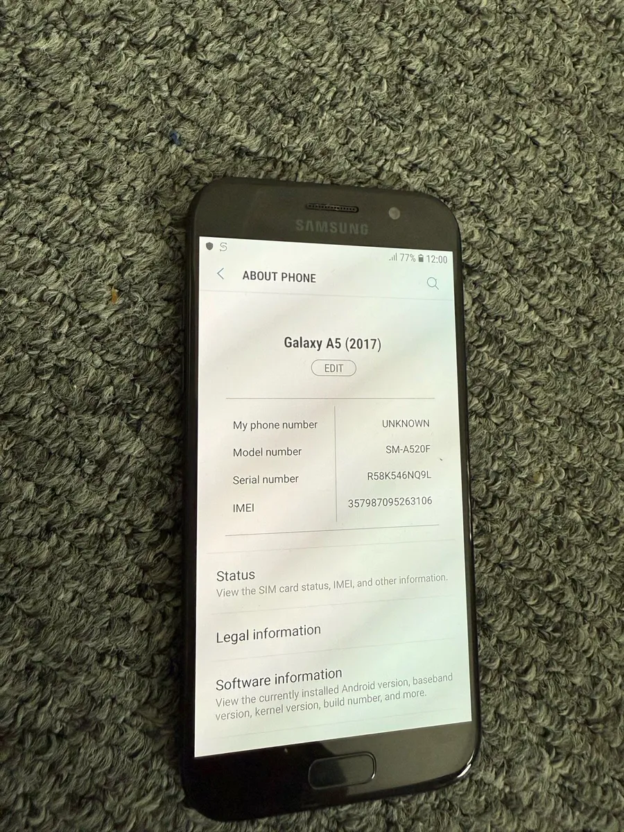 Samsung Galaxy A5 A520F (2017) 32GB Black - Image 2