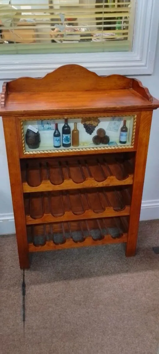 Decorative Wooden Wine Rack - Image 1