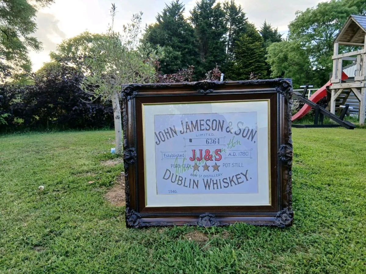 Extra Large Framed Jameson Advert - Image 1