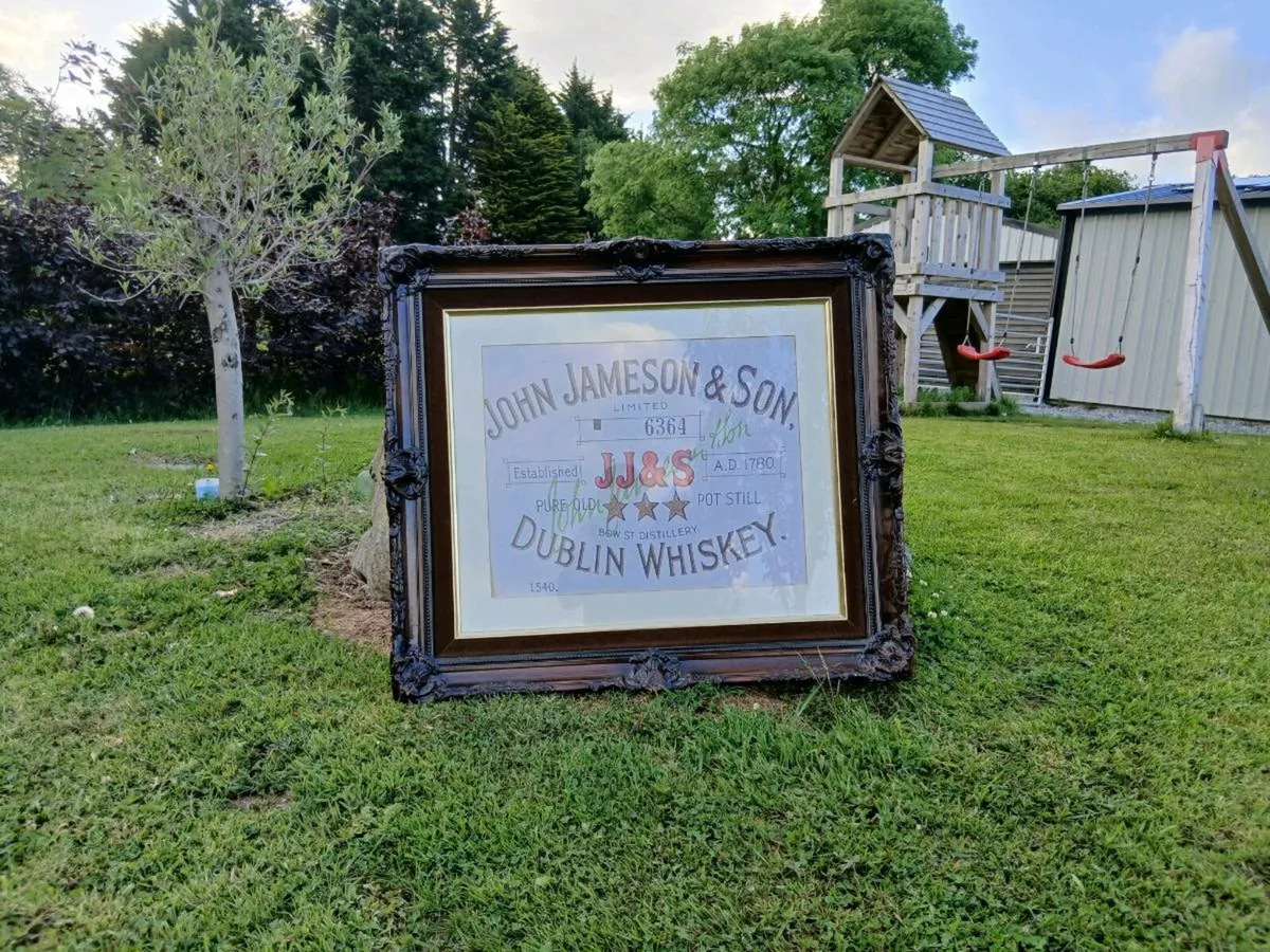 Extra Large Framed Jameson Advert - Image 2