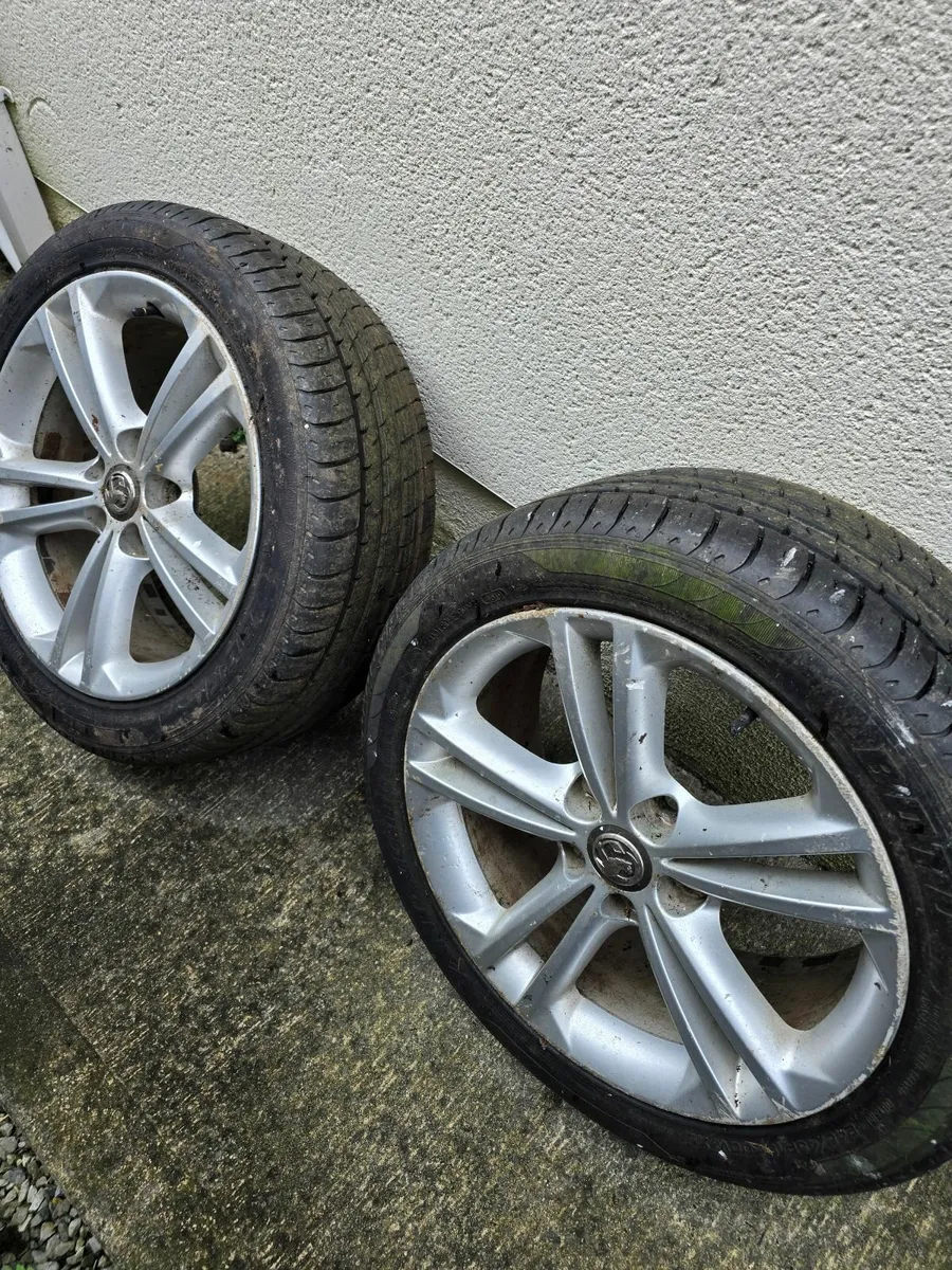 TYRES 245 45 18 + 2  INSIGNIA OPEL VAUXHALL ALLOY - Image 1
