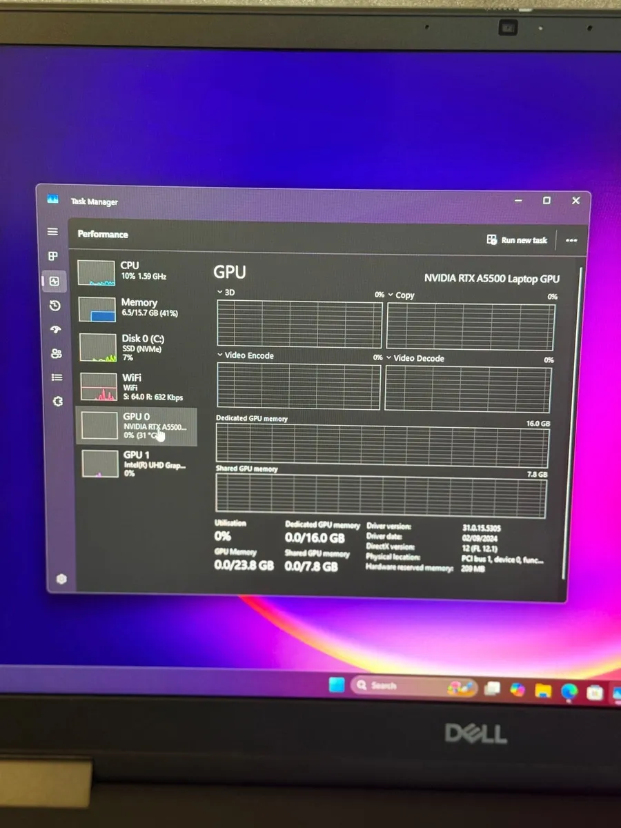Dell Precision 7770 Laptop i9/16GB/512SSSD/Nvidia - Image 3