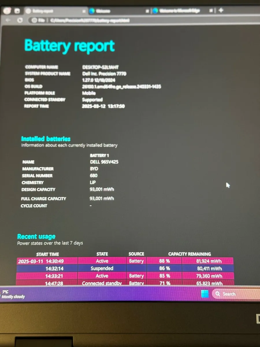 Dell Precision 7770 Laptop i9/16GB/512SSSD/Nvidia - Image 4