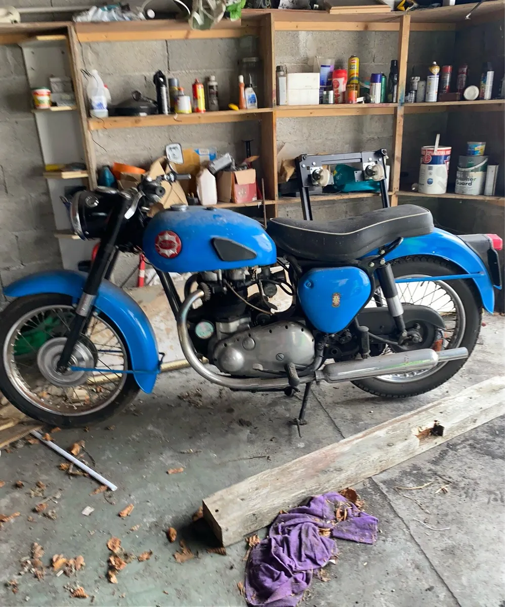 Antique BSA Motorbike - Image 1