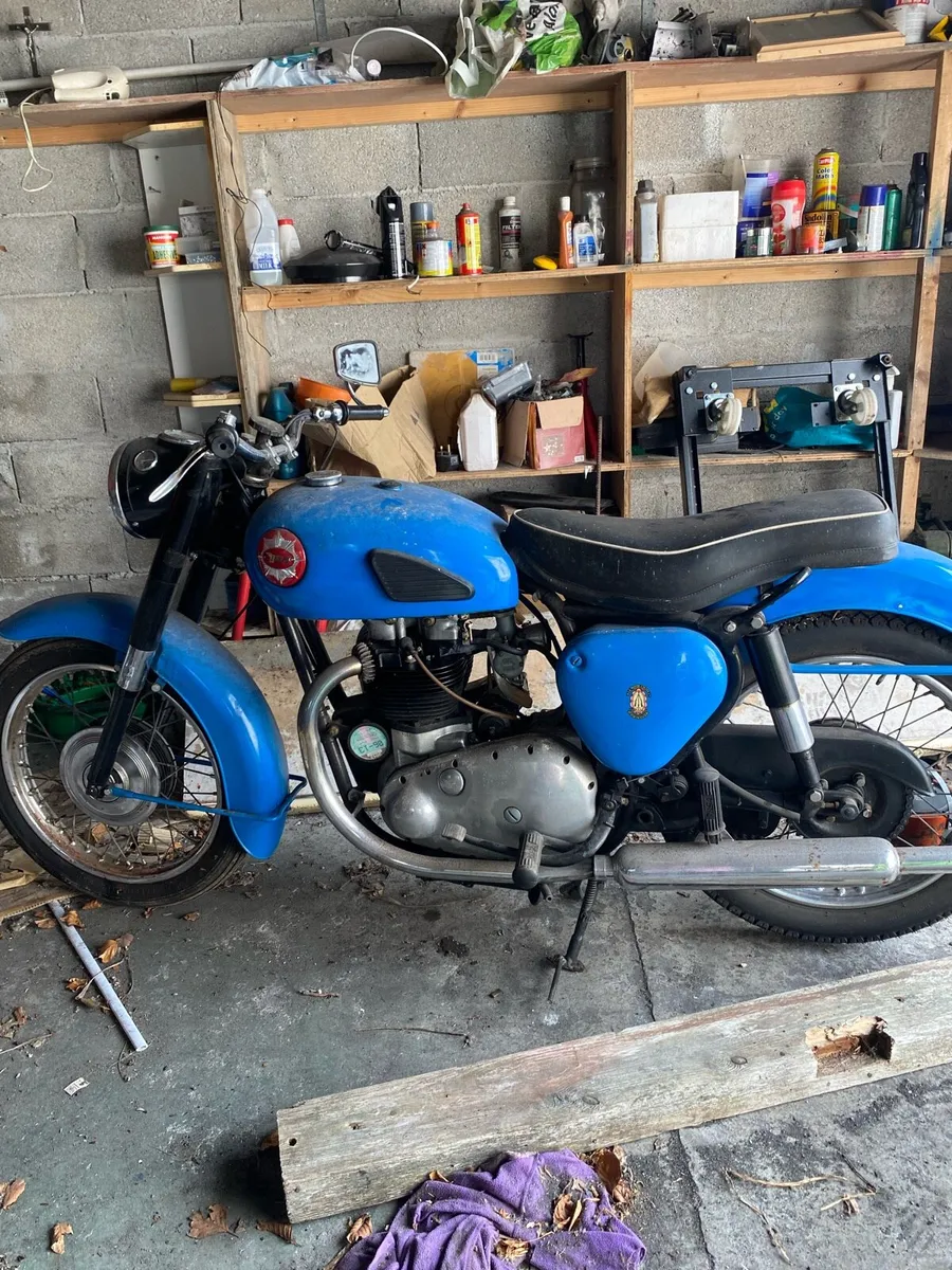 Antique BSA Motorbike - Image 2