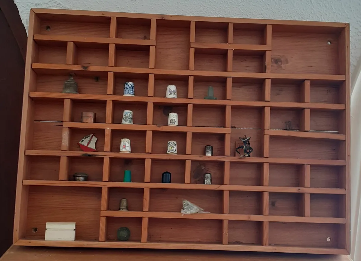 Vintage Curio Display Wall  Unit.