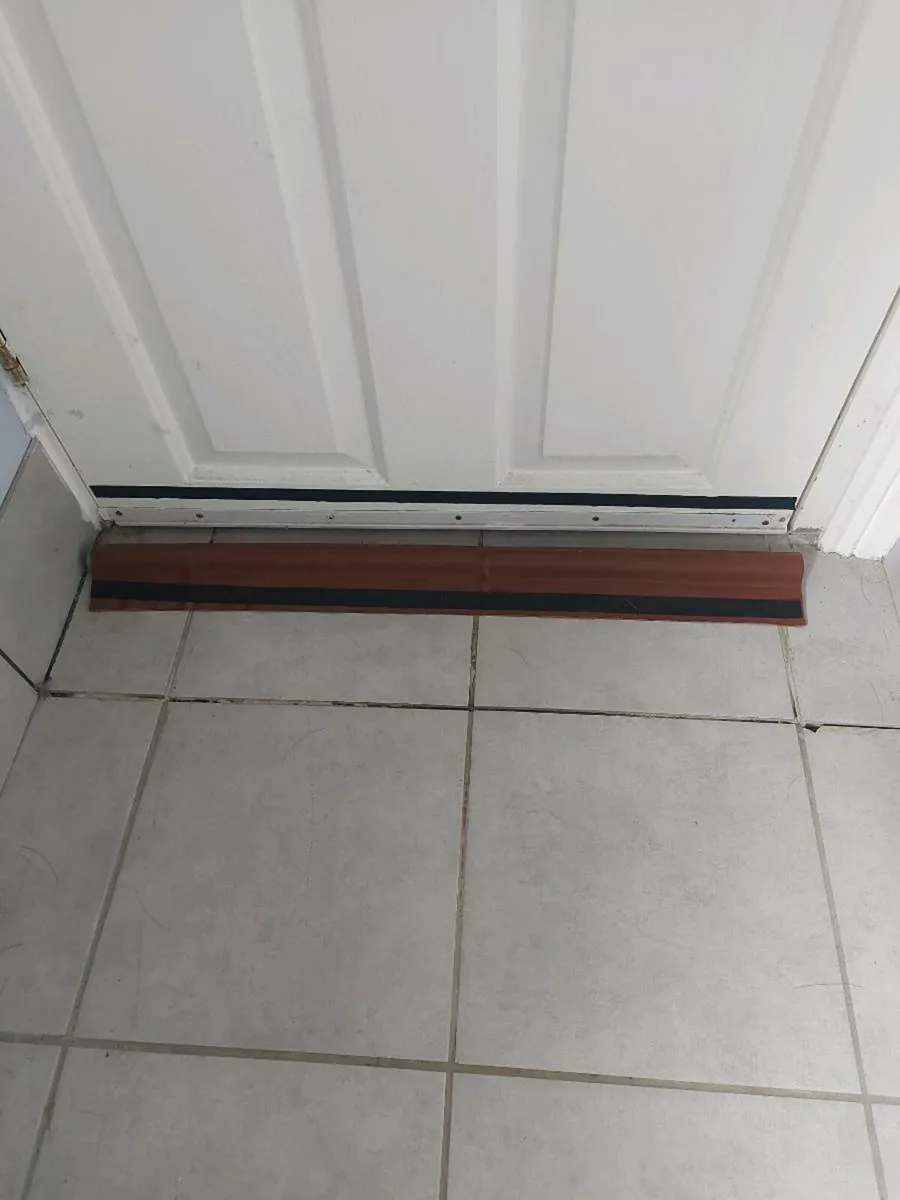 White faux leather draught excluders €5 each - Image 2