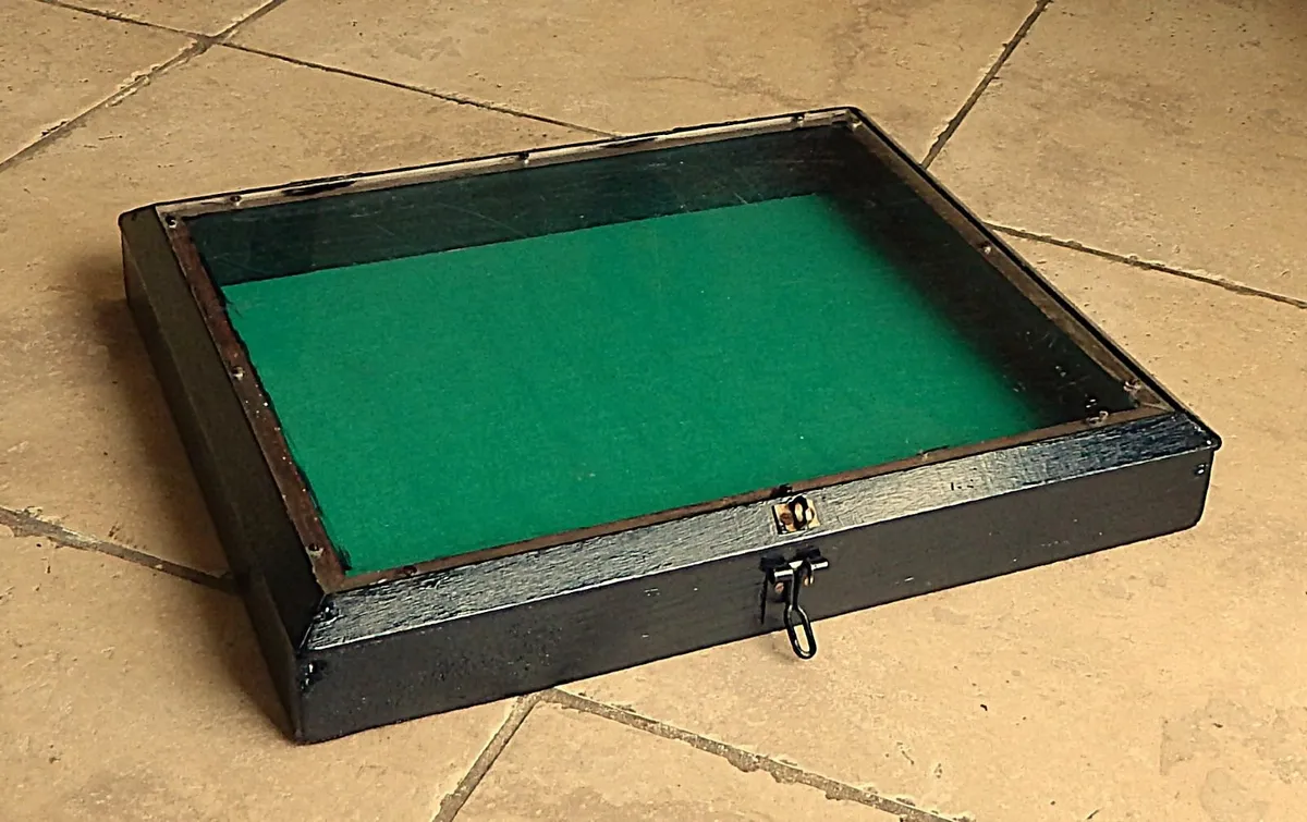 Vintage Handmade Wooden Display Cabinet - Image 1