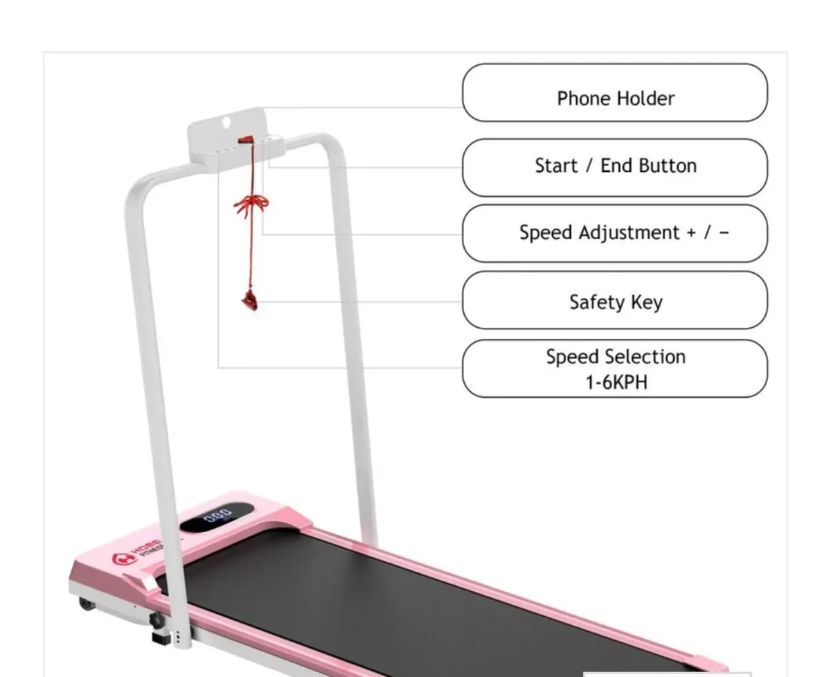Folding Treadmill S1, Speed 1-6KM/H - Image 1