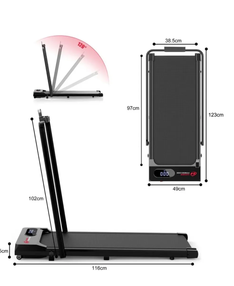 Folding Treadmill S1, Speed 1-6KM/H - Image 4