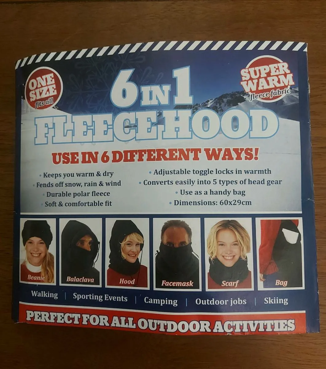 6 in 1 super warm fleece hoods €5 each - Image 1