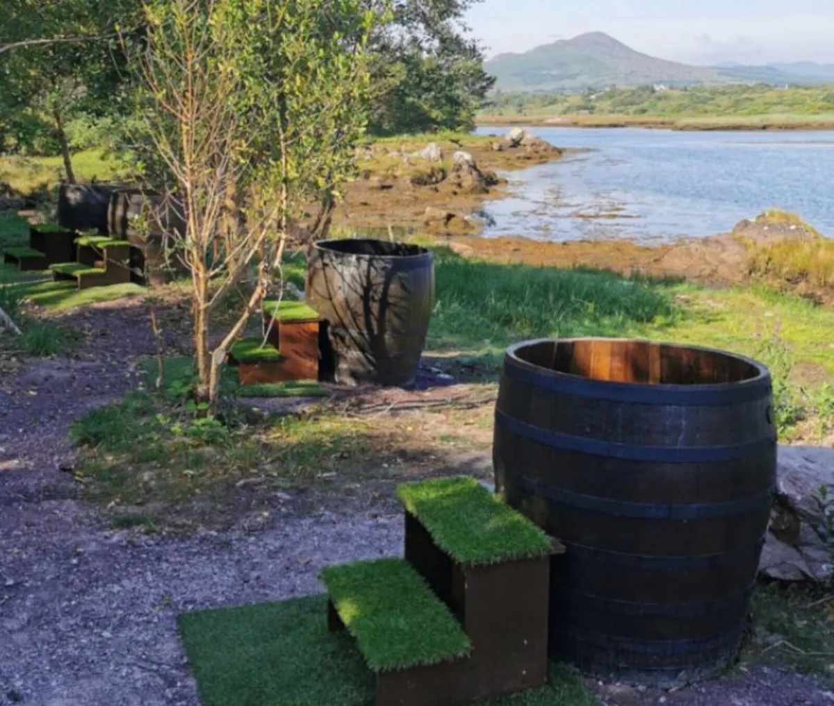 Two Whiskey Barrels (ice baths or seaweed baths) - Image 4