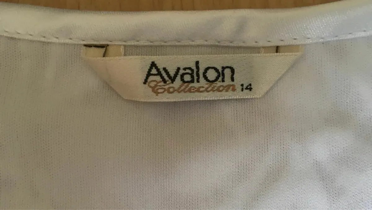 Avalon Lined Lace Top, Size 14, Snow White - Image 4
