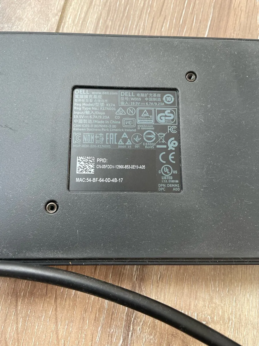 Dell WD15 K17A Docking Station - Image 4