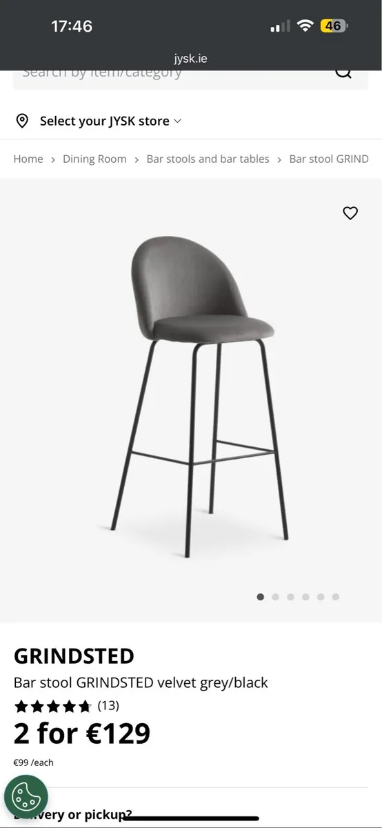2 x bar stools - Image 1