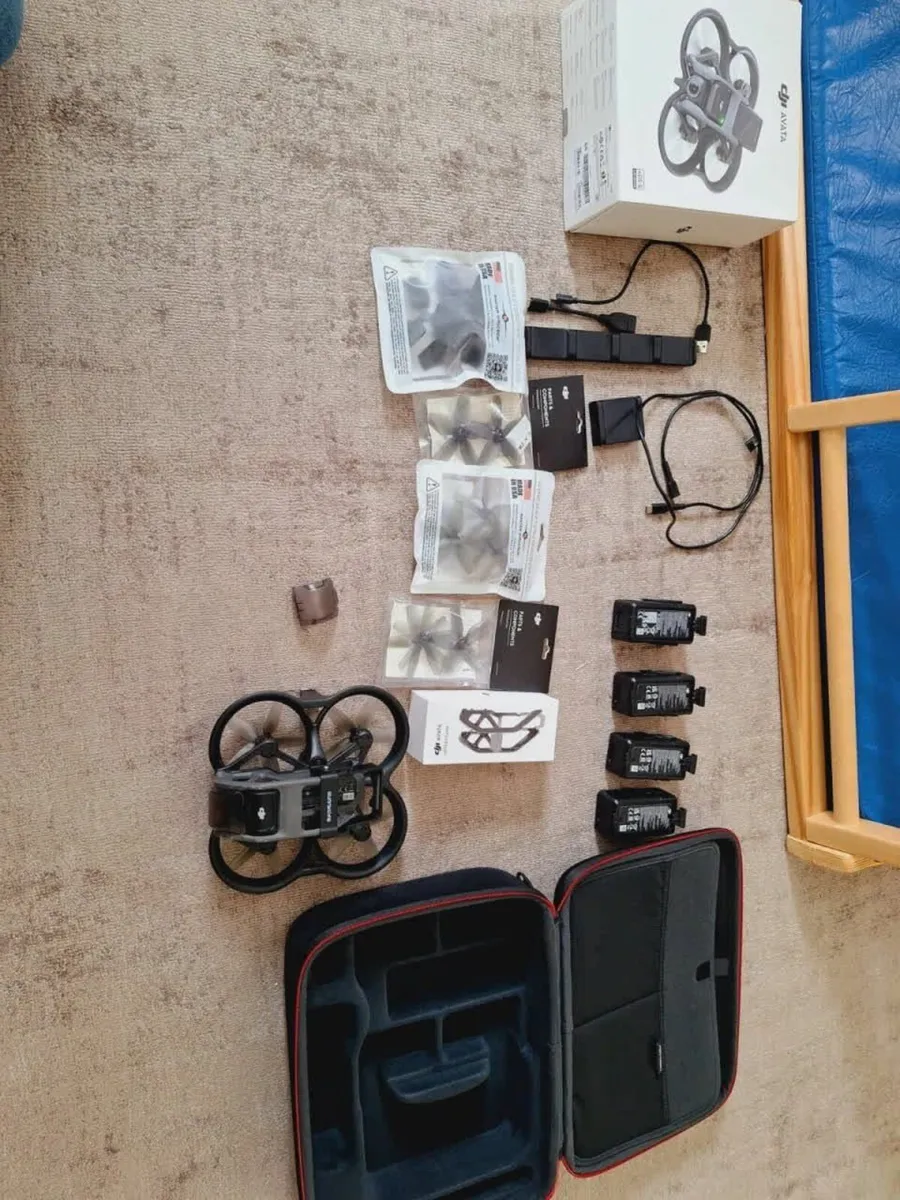 DJI Avata Drone with 4 batteries and accessories - Image 1