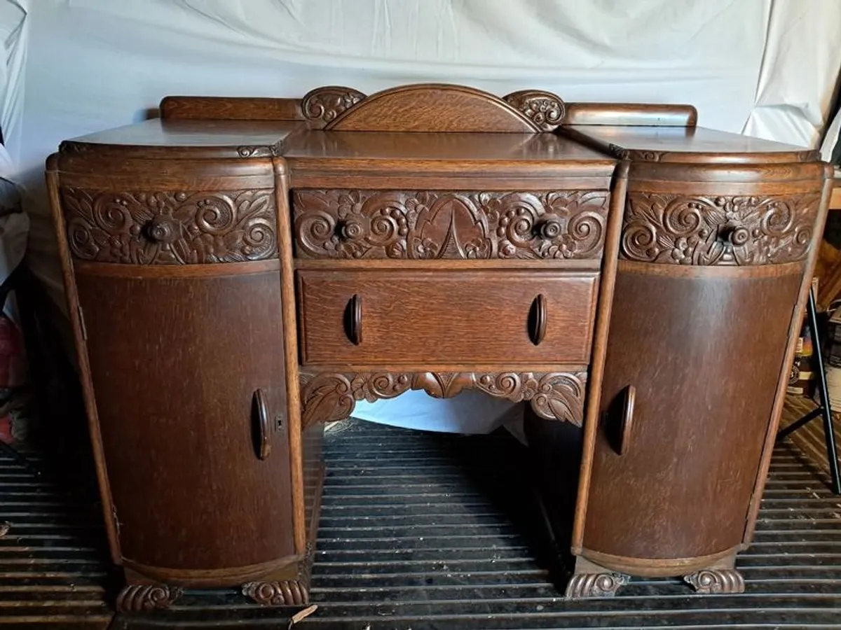 Antique Art Deco Sideboard/Cabinet - Image 2