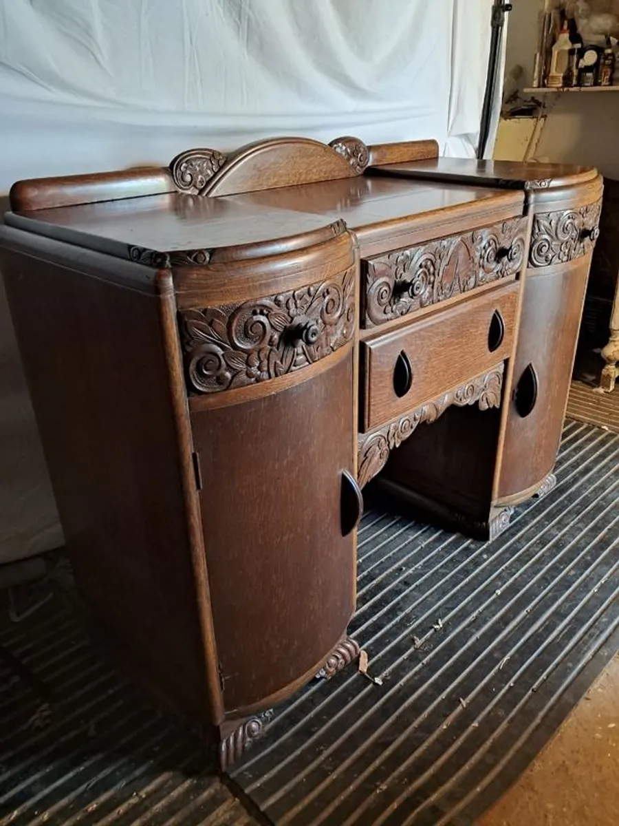 Antique Art Deco Sideboard/Cabinet - Image 3