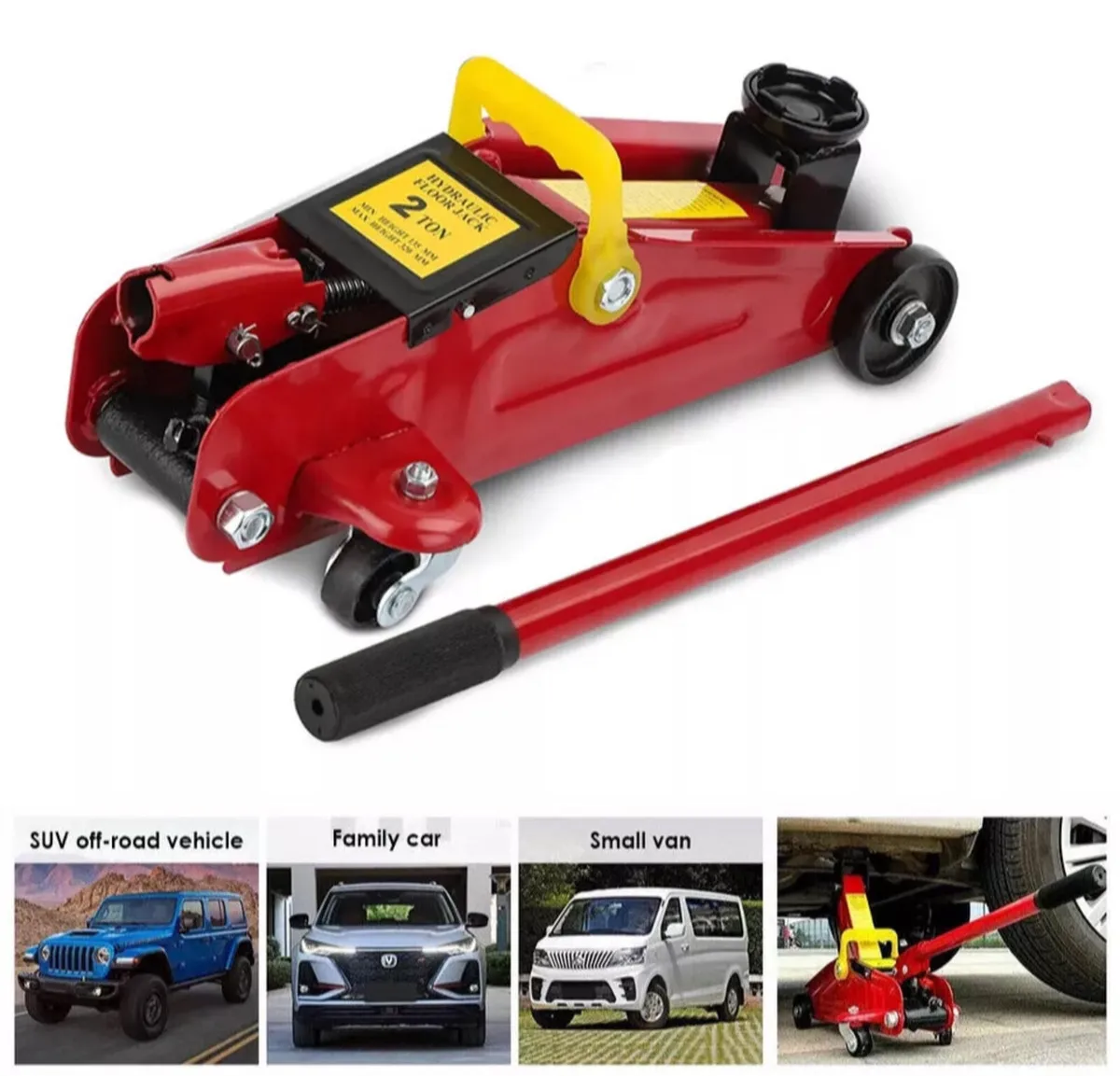 2 Ton Tonne Hydraulic Trolley Floor Jack NEW - Image 4