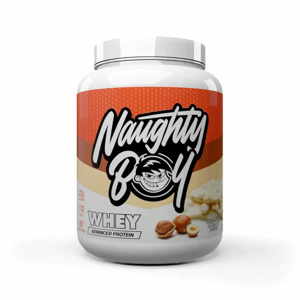 Protein Powder NaughtyBoy White Chocolate hazelnut