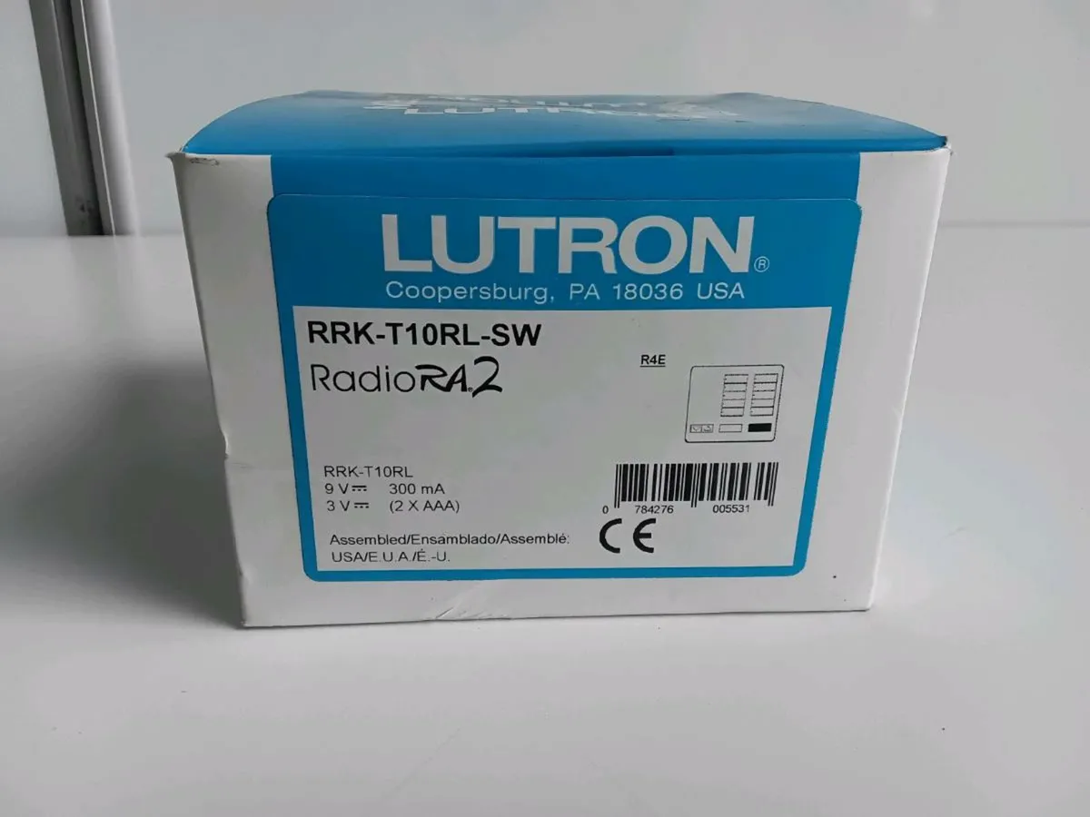 Lutron keypad HQK-T10RL-SW QS Wireless RF Desktop - Image 3