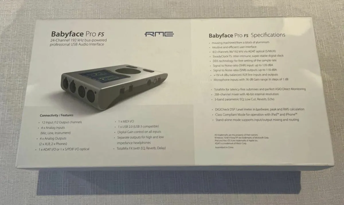 RME Babyface Pro FS USB Audio Interface - Image 2