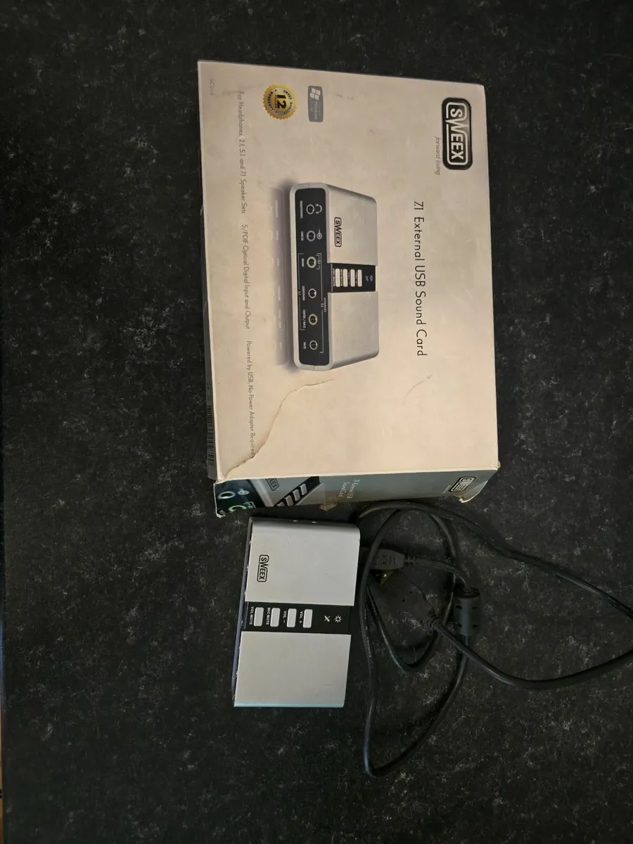 USB EXTERNAL MUSIC CARD 7.1 SWEEX  DIGITAL IN OUT - Image 2