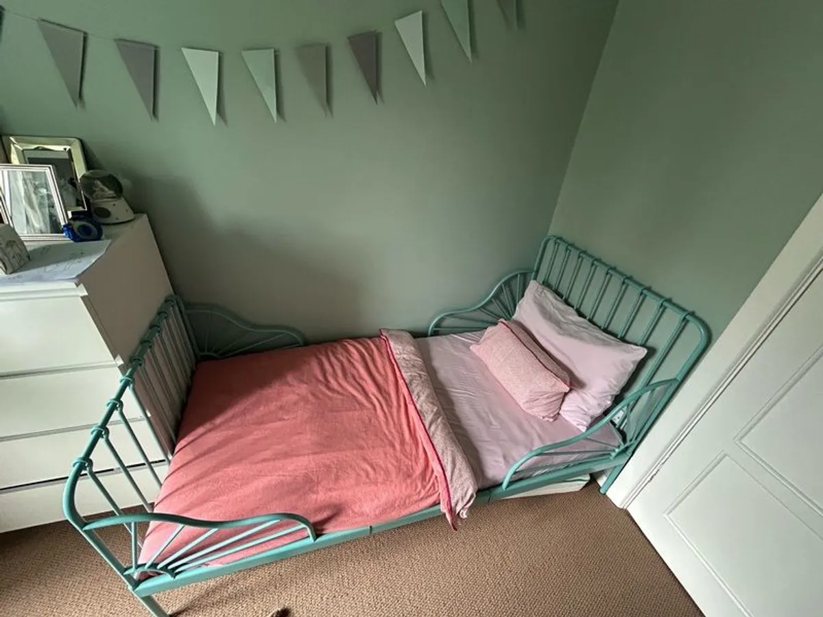 IKEA Minnen Extendable Bed & Mattress - Image 2
