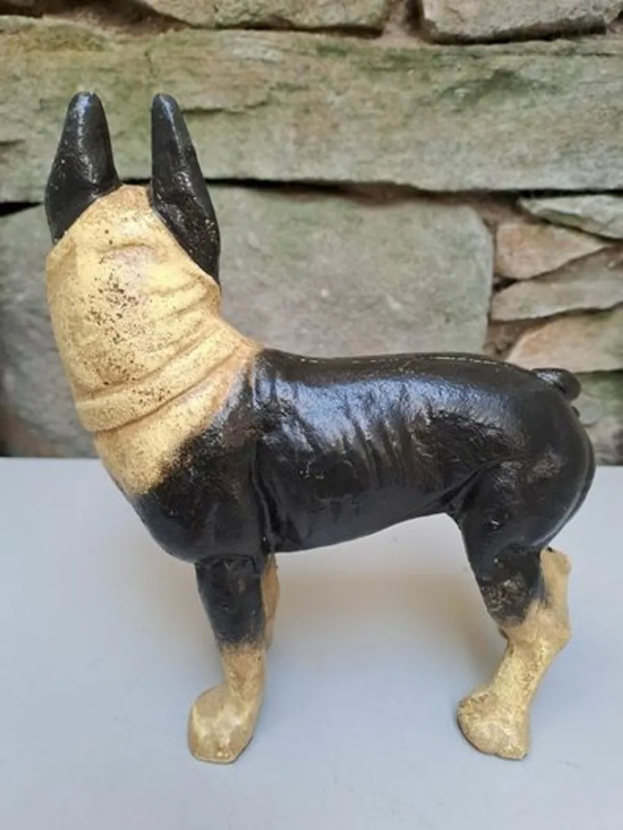 Vintage cast iron Boston Terrier - Image 2