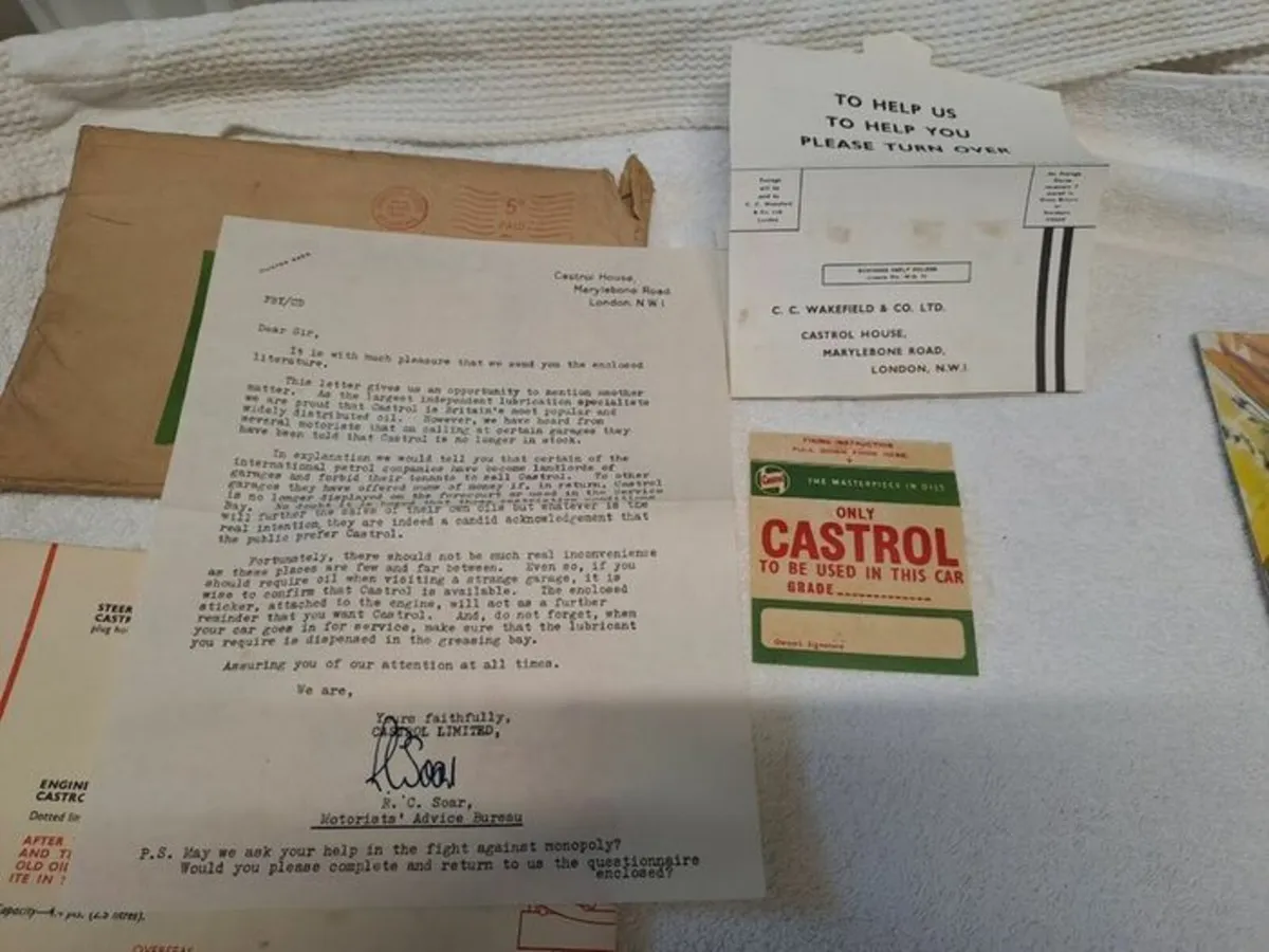 1960 Castrol advertising material - Image 4