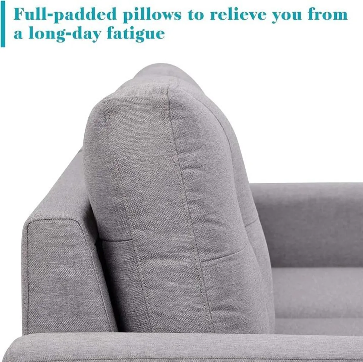 Silver Grey Corner Sofa Bed Storage Free Delivery - Image 2
