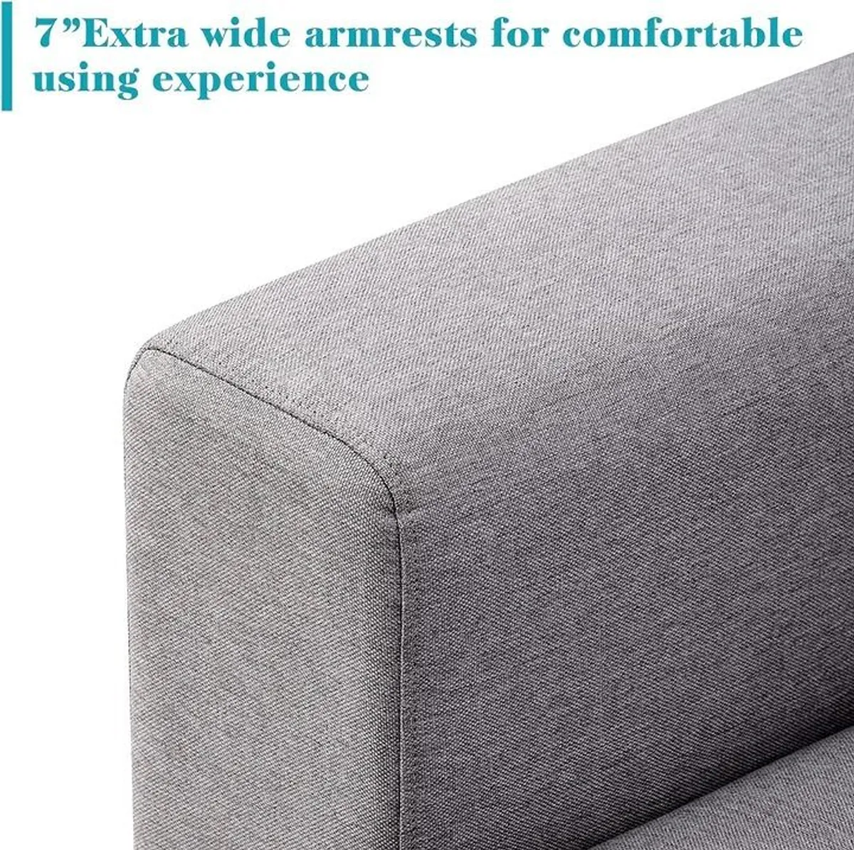 Silver Grey Corner Sofa Bed Storage Free Delivery - Image 4