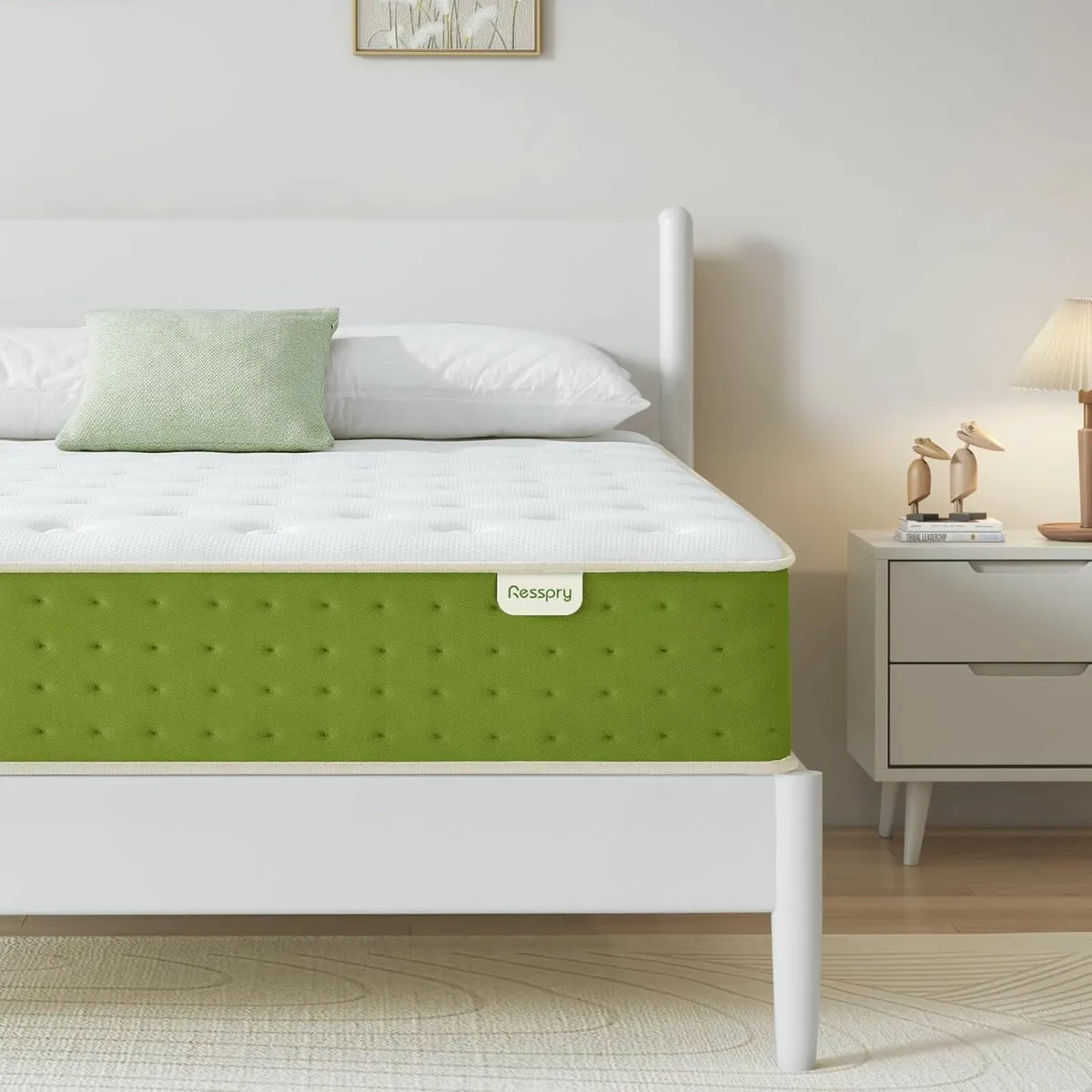Double Mattresses green Memory Foam 135x190x26cm - Image 1