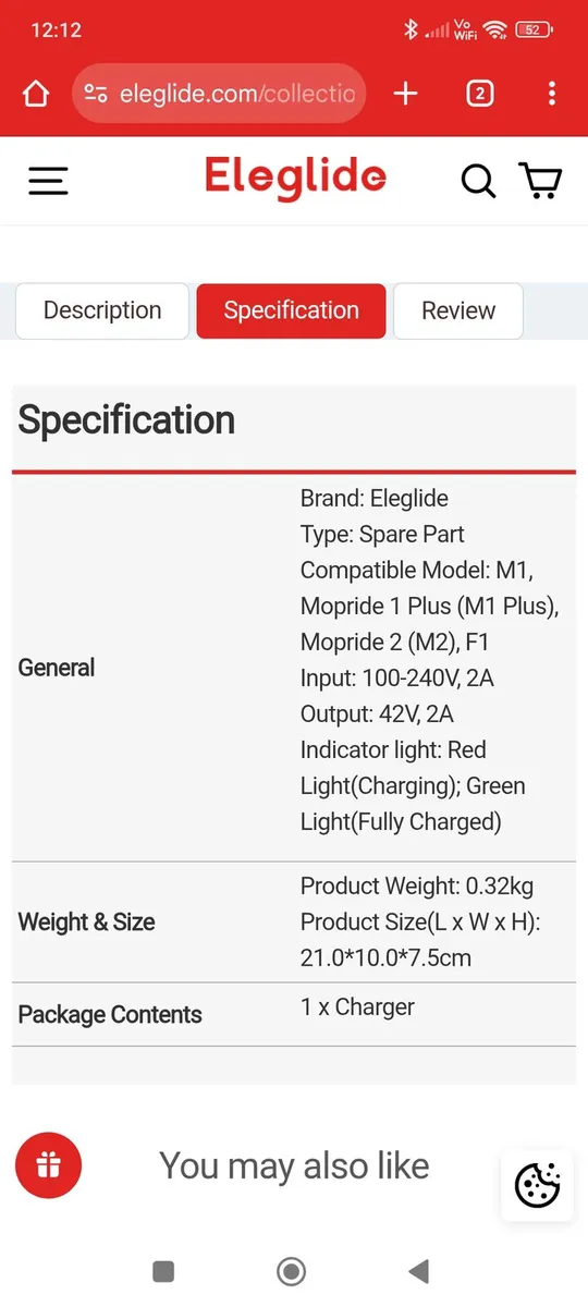Eliglide Electric bike charger - Image 2
