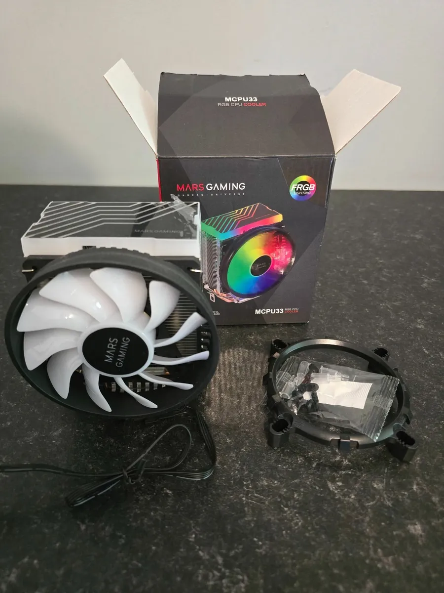 GAMING MARS NEW FRGB LIGHTING CPU COOLER AMD INTEL - Image 1