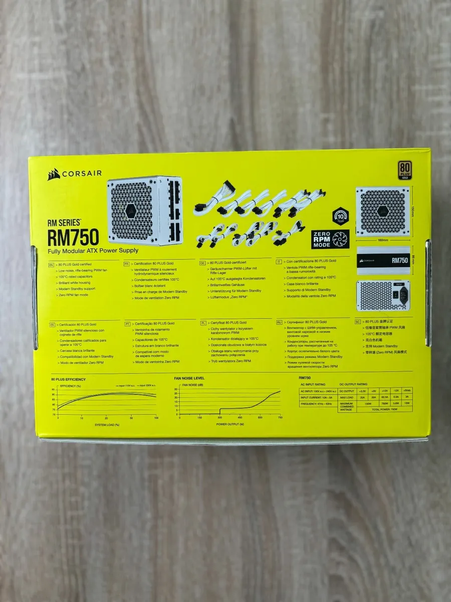 Corsair RM750 PSU- 750 Watt 80+ Gold - Image 3