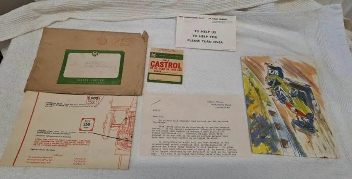 1960 Castrol advertising material - Image 1