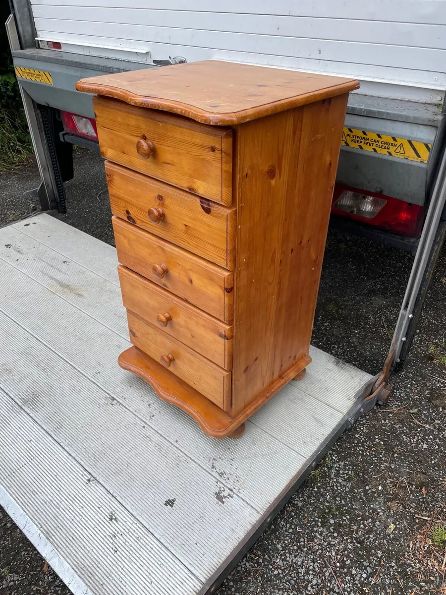 Wooden tall boy / or locker unit (pine) - Image 4