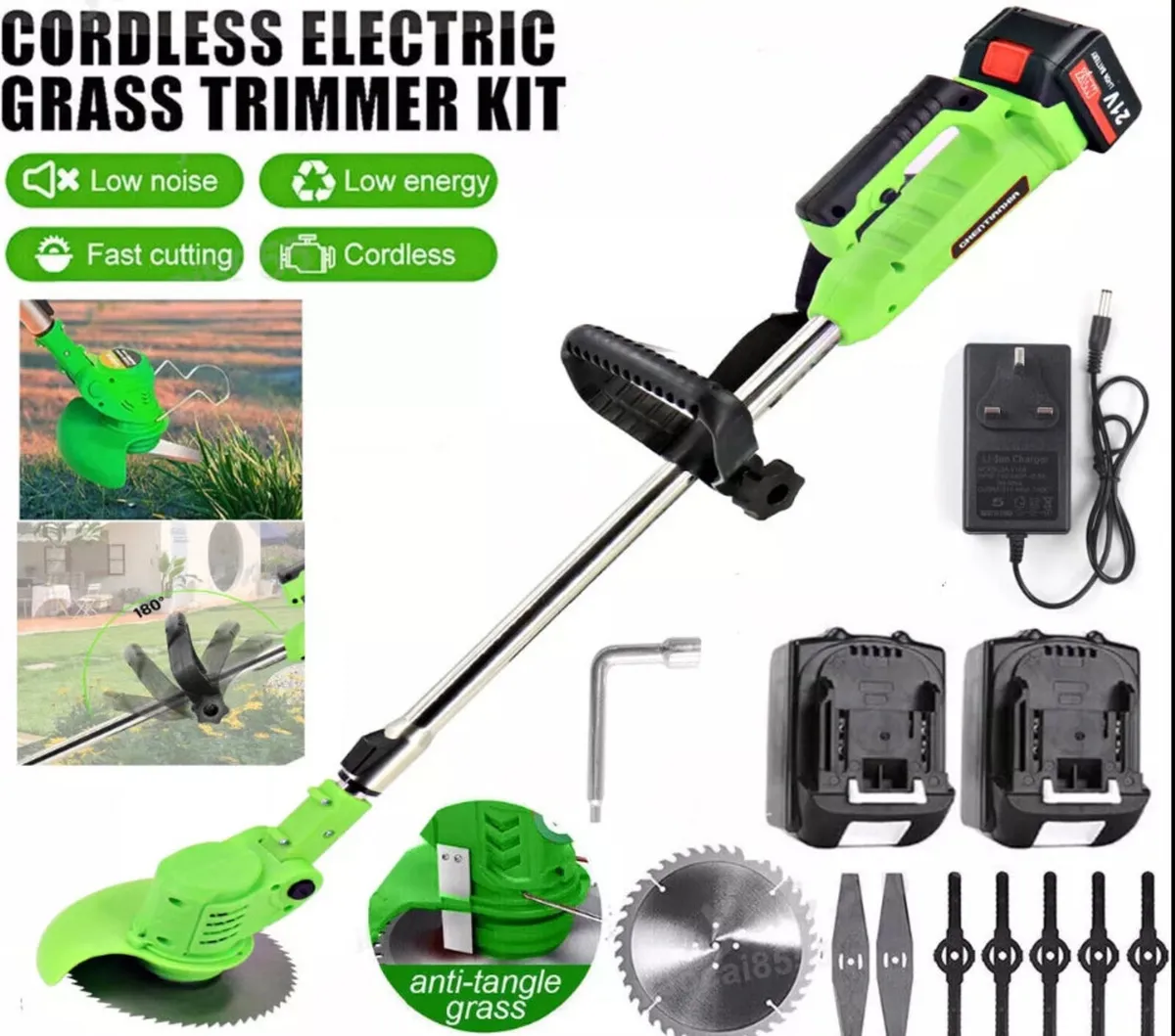 21V Cordless Strimmer Grass Trimmer Edger NEW - Image 1