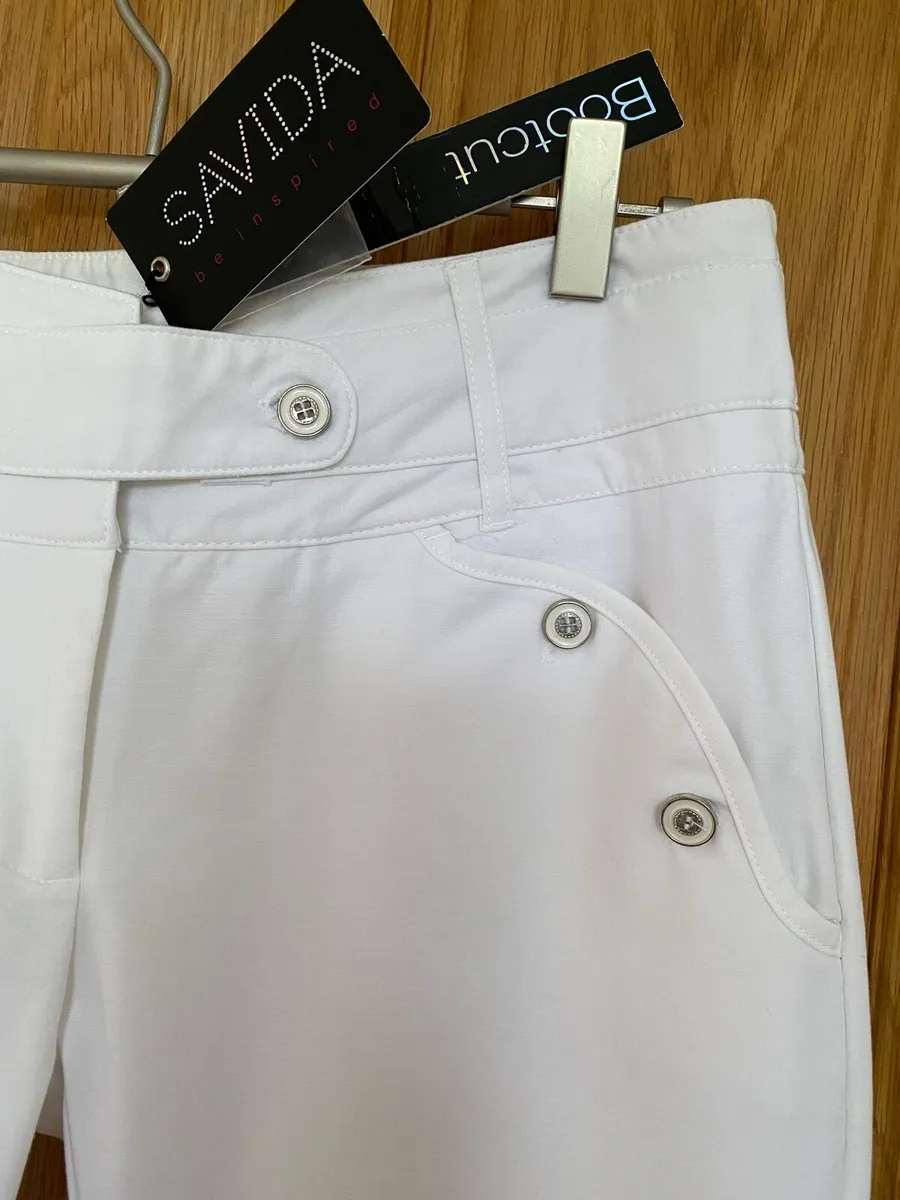 Brand new White Elegant Women’s Trousers SAVIDA - Image 3